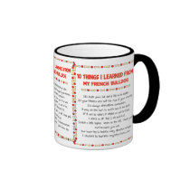 Funny Things I Learned From My French Bulldog mugs