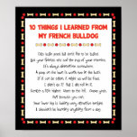 Funny Things I Learned From My French Bulldog Posters