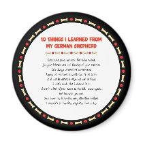 Funny Things I Learned From My German Shepherd magnets