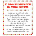 Funny Things I Learned From My German Shepherd Photo Cutout