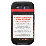 Funny Things I Learned From My Irish Wolfhound Samsung Galaxy S3 Covers