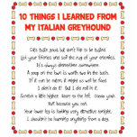 Funny Things I Learned From My Italian Greyhound Photo Cut Outs