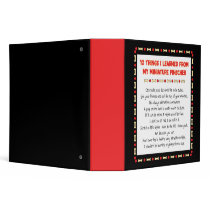 Funny Things I Learned From My Miniature Pinscher 3 Ring Binders