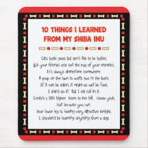 Funny Things I Learned From My Shiba Inu Mouse Pad