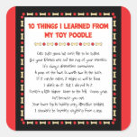 Funny Things I Learned From My Toy Poodle Stickers