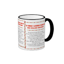 Funny Things I Learned From New Zealand Huntaway Coffee Mug