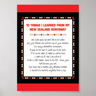 Funny Things I Learned From New Zealand Huntaway Posters