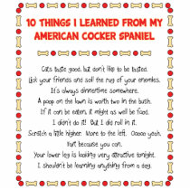 Funny Things Learned From American Cocker Spaniel Cut Outs