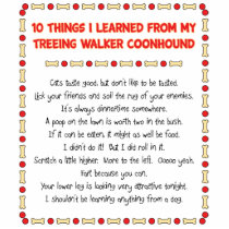 Funny Things Learned From Treeing Walker Coonhound Photo Cut Out