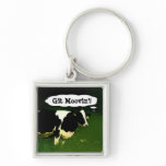 Funny Thinking Cow Keychain