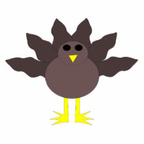 Funny Thnaksgiving Turkey Shaped Acrylic Sculpture Cut Out