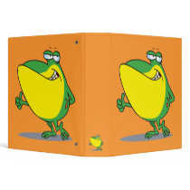 funny thumbs up frog froggy cartoon binders
