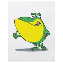 funny thumbs up frog froggy cartoon flyer