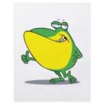 funny thumbs up frog froggy cartoon flyer