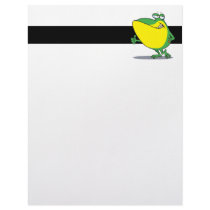 funny thumbs up frog froggy cartoon letterhead template