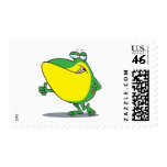 funny thumbs up frog froggy cartoon postage