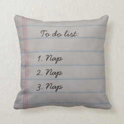 Funny To Do List Throw Pillow
