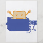 funny toaster icon custom flyer
