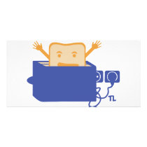 funny toaster icon photo cards