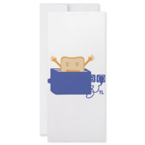funny toaster icon rack cards
