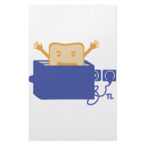 funny toaster icon stationery paper