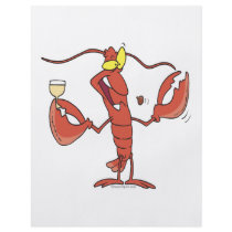 funny toasting lobster cartoon custom flyer