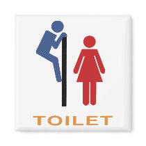 Funny Toilet Sign Magnets