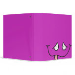 funny tongue out face purple notebook binders