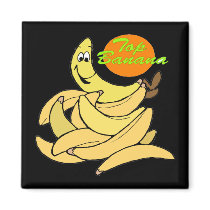 Funny Top Banana T-shirts Gifts magnets by sagart1952 Funny Top Banana T-shirts Gifts magnets