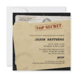 Funny Top Secret Bachelor Party Invitations