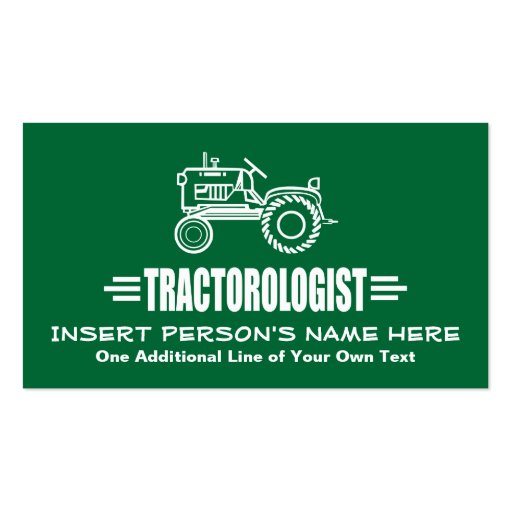 Funny Tractor Business Card