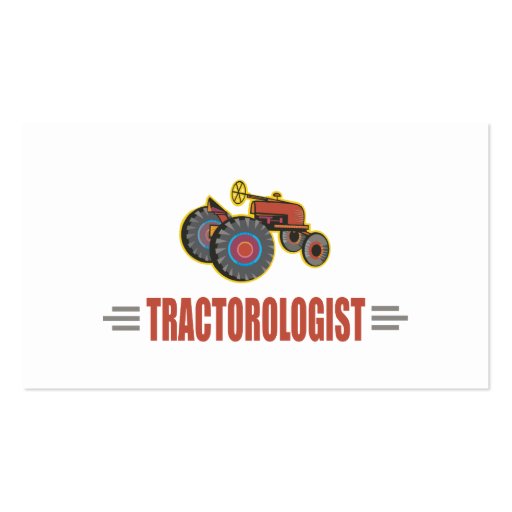 Funny Tractor Business Card Template (front side)