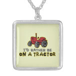 Funny Tractor Necklace