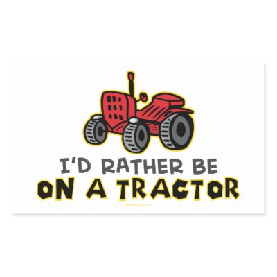 Funny Tractor Stickers