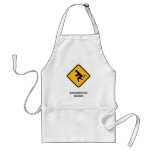 funny traffic sign apron