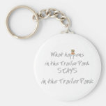 Funny Trailer Park Shirt Keychain