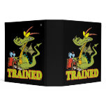 funny trained dragon cartoon character binders