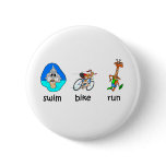 Funny triathlon pins
