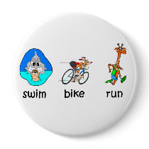 Funny triathlon pins