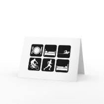 Funny triathlon cards