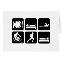 Funny triathlon cards