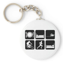 Funny triathlon keychains