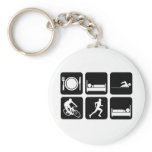 Funny triathlon keychains
