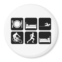 Funny triathlon magnets