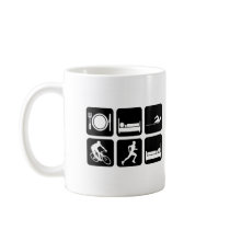 Funny triathlon coffee mug