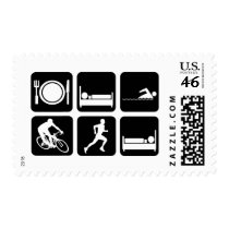 Funny triathlon postage