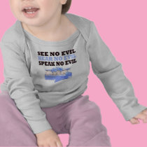 Funny Triplet Boys (Speak Hear See No Evil ) t-shirts