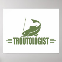 Funny Trout Fishing Posters