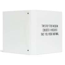 Funny, "True Wisdom" quote Binders