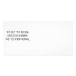 Funny, "True Wisdom" quote Personalized Photo Card